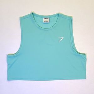 Gymshark Turquoise Training Mesh Crop Top
